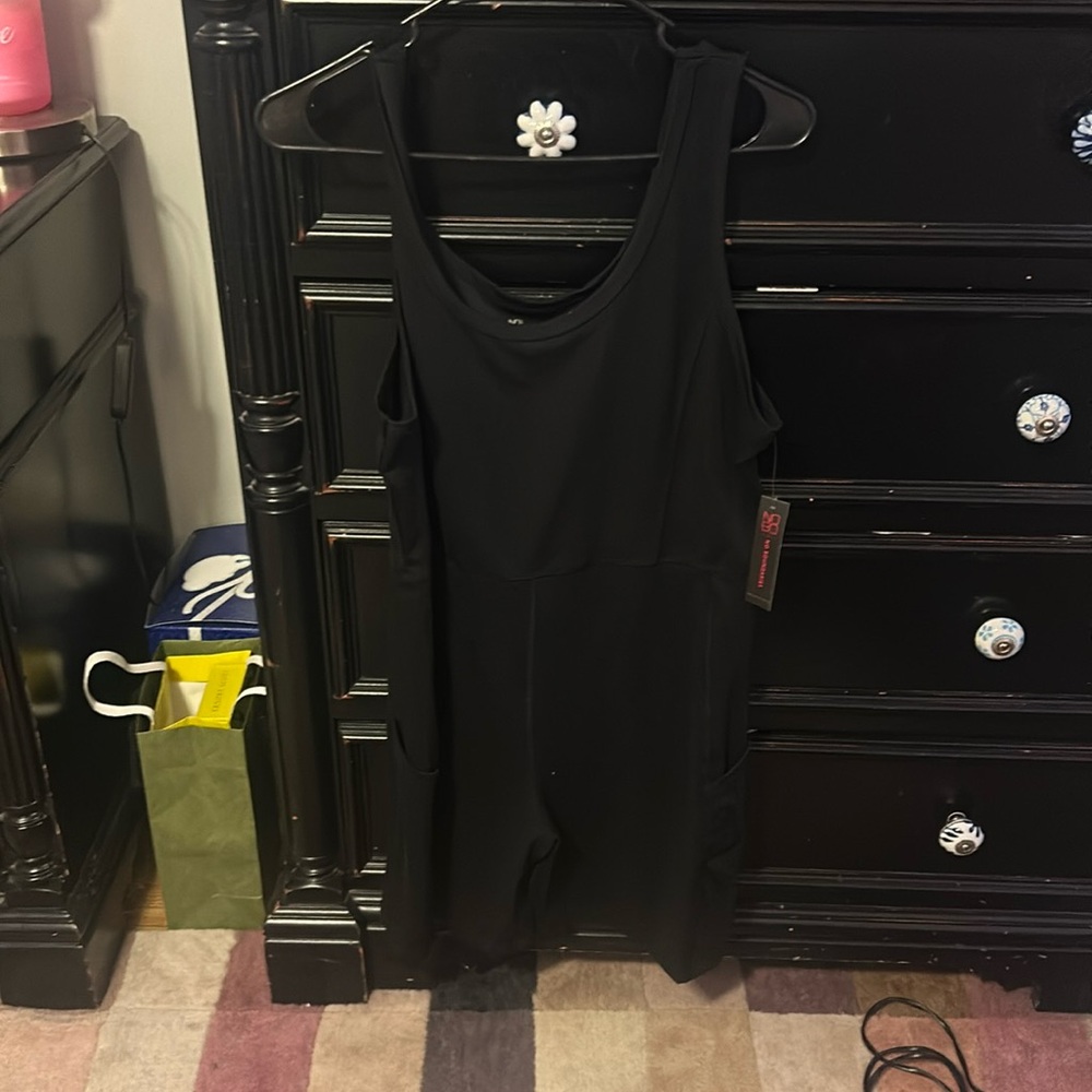 Walmart workout set, black NEW WITH TAGS